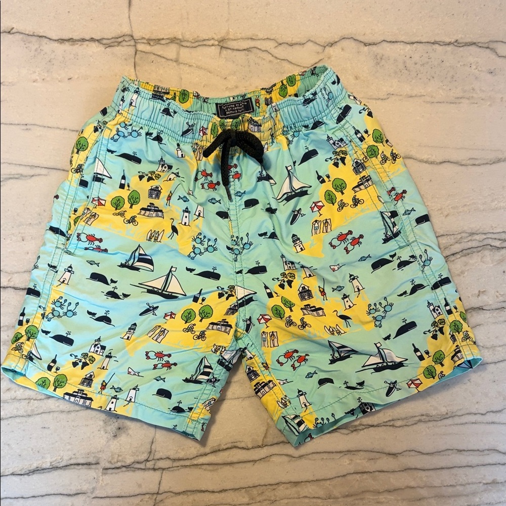Vilebrequin Kids Swim Trunks - Multicolor Nautical Print